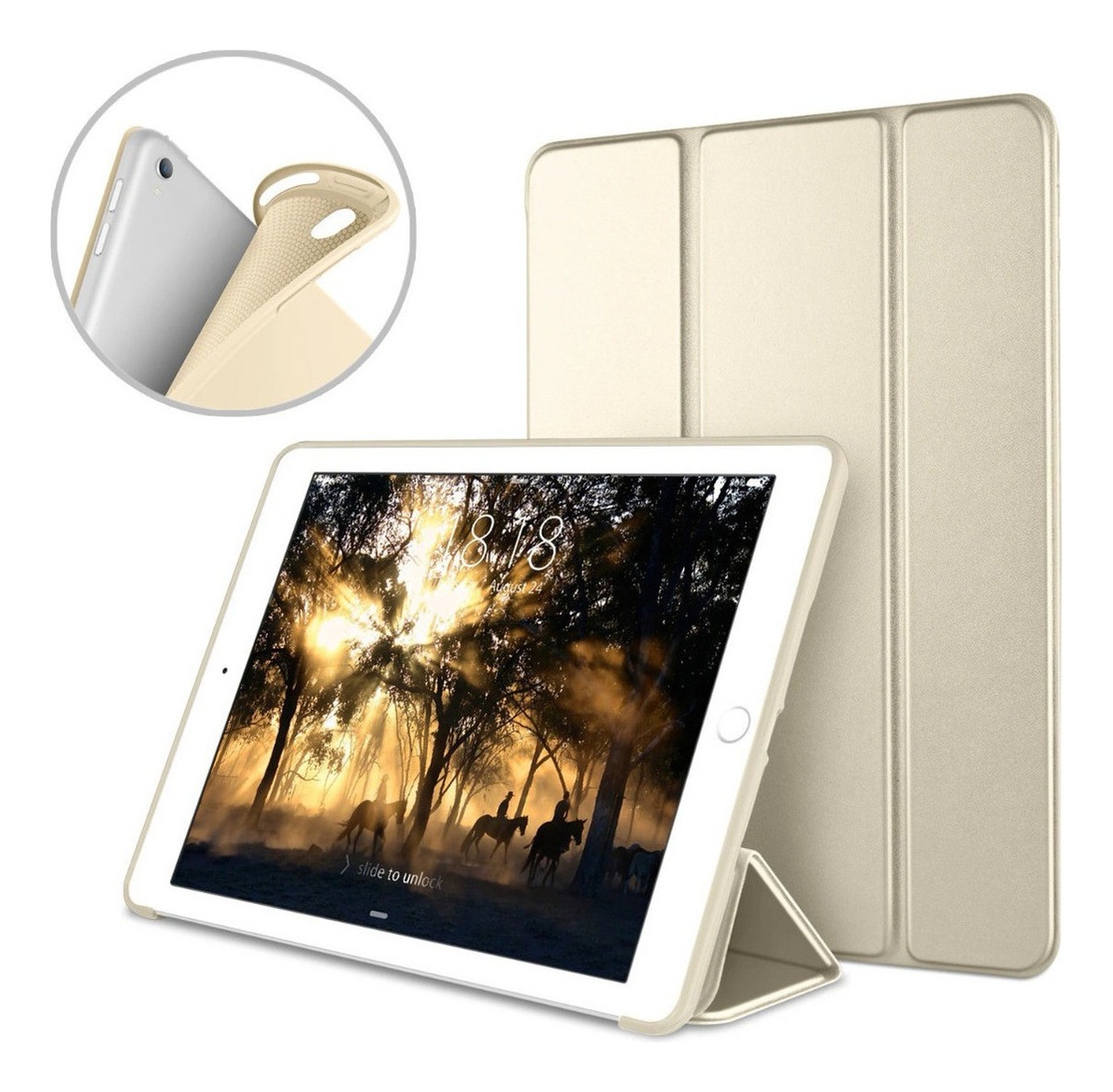 SMART CASE PARA IPAD PRO 10.5 A1701 A1709 2017 GOLD - 1
