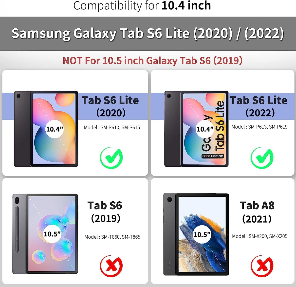 CASE PARA GALAXY TAB S6 LITE P620 P625 C/ PORTALÁPIZ GRISACE - 3