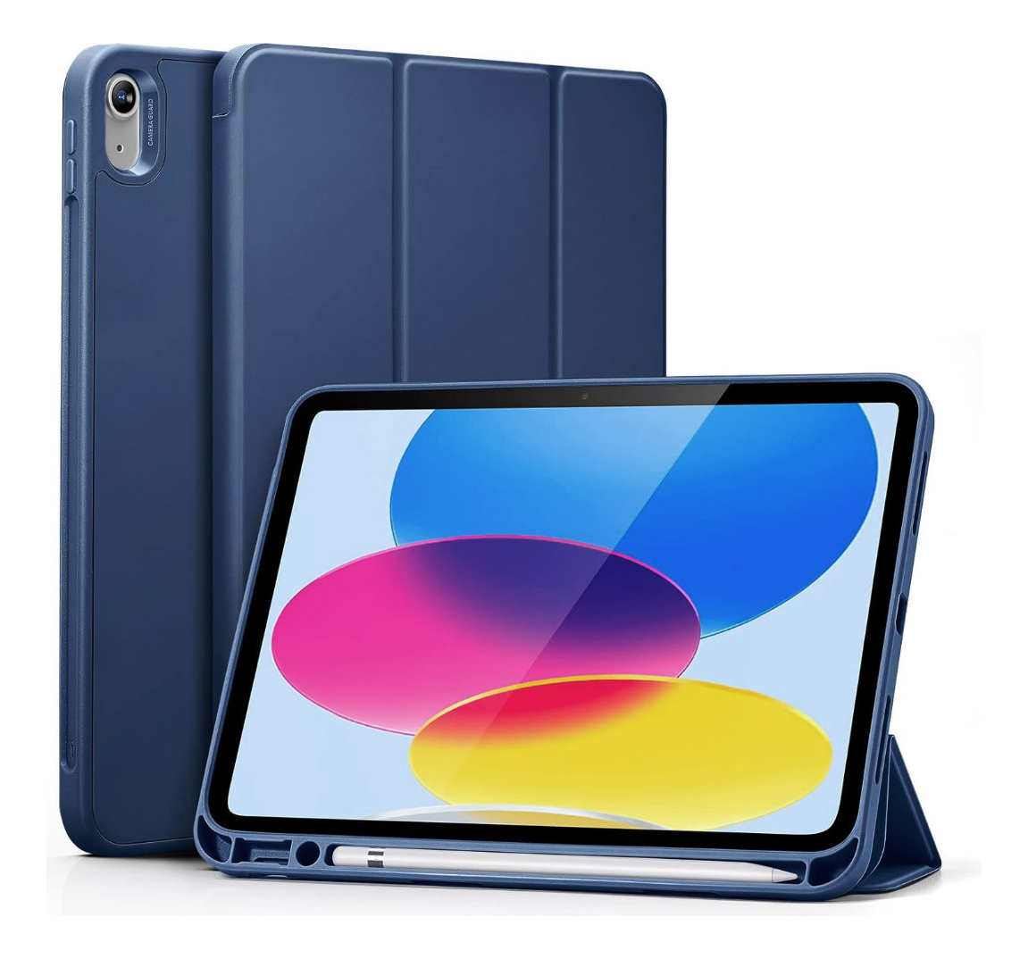 SMART CASE PARA IPAD 10MA GEN A2696 A2757 FUNDA ESTUCHE NAVY - 1