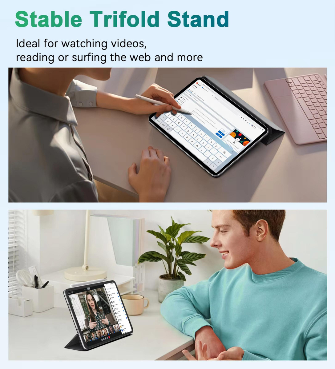 MOKO FOLIO CASE MAGNÉTICO PARA IPAD PRO 11 M5 A3357 A3358 - 5