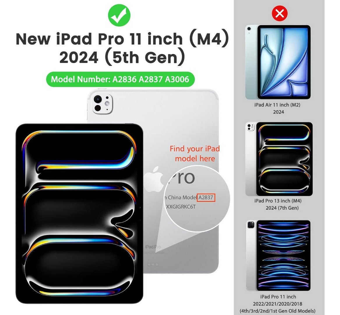 CASE MOKO SMART SHELL PARA IPAD PRO 11 M5 (2025) A3357 A3358 - 2