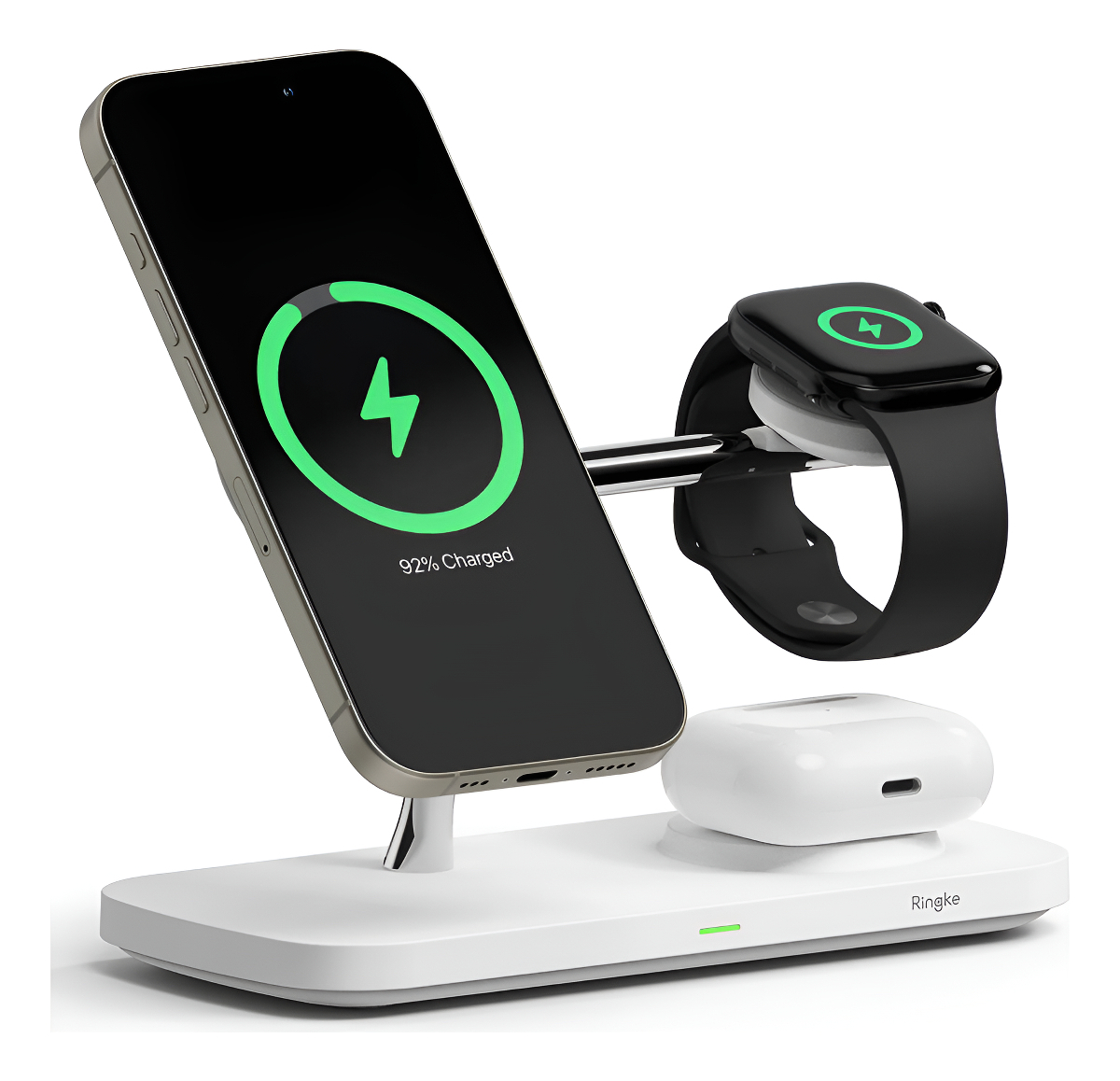 RINGKE CARGADOR 3EN1 (MAG) PARA APPLE WATCH S 11 42MM 46MM - 1