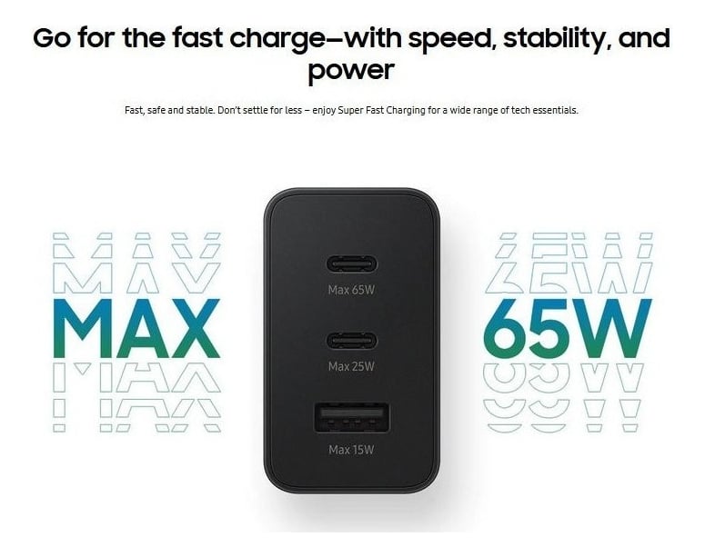 SAMSUNG CARGADOR 65WATTS PARA GALAXY TAB S10 LITE 10.9 X400 - 2