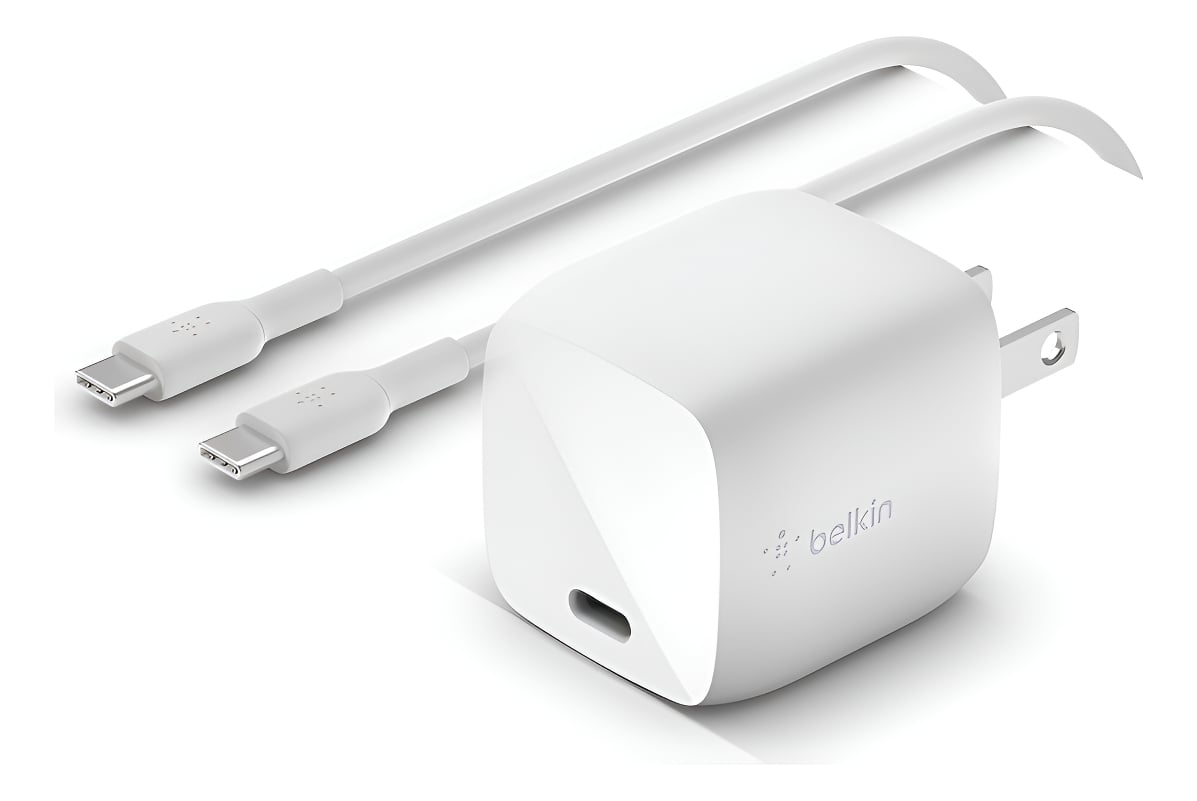 CARGADOR BELKIN 30W PARA IPHONE 17 / PRO / MAX / AIR + CABLE - 1