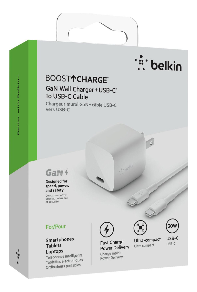 CARGADOR BELKIN 30W PARA IPHONE 17 / PRO / MAX / AIR + CABLE - 4