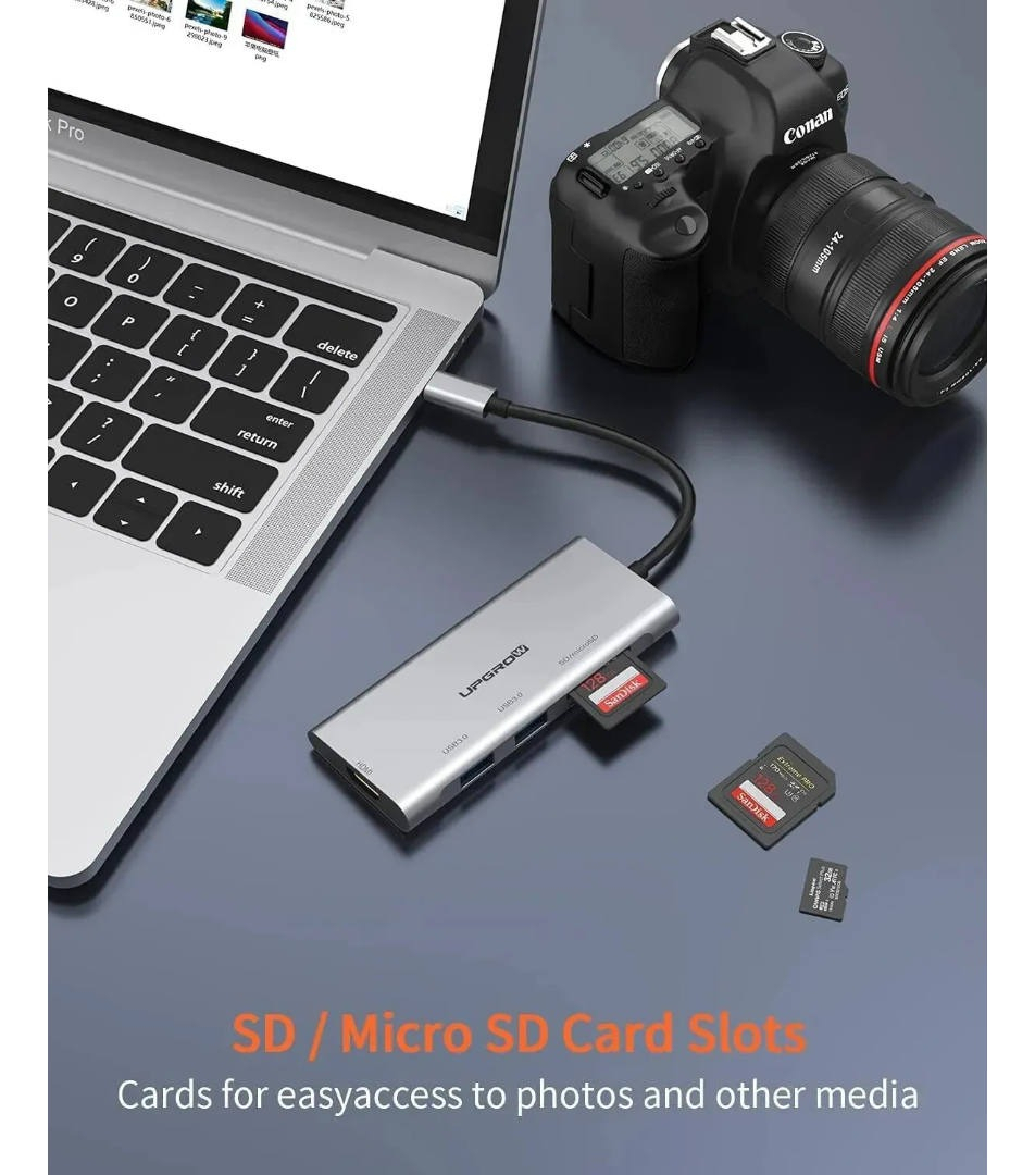 HUB USB-C UPGROW 5EN1 PARA MACBOOK PRO 14 M5 (2025) A3434 - 2