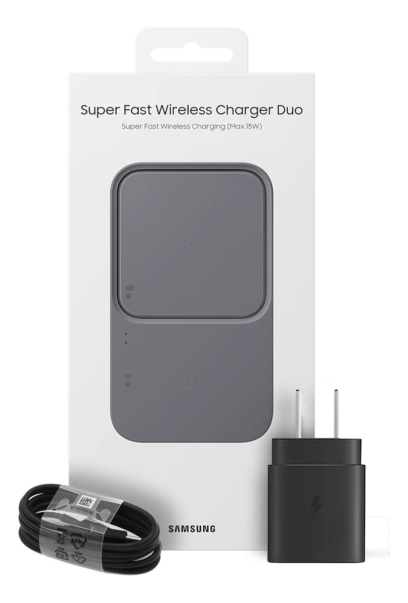 SAMSUNG WIRELESS CHARGER DUO 15W PARA GALAXY Z FLIP7 FOLD7 - 1