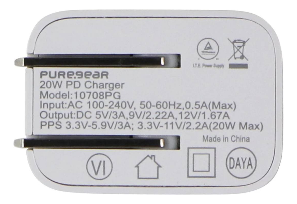 PUREGEAR CARGADOR PARED 20W PARA IPHONE 17/ PRO/ MAX/ AIR - 3