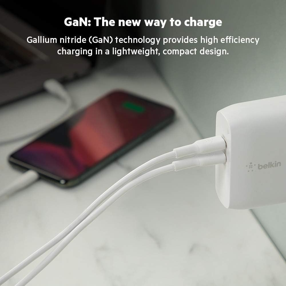 CARGADOR BELKIN 68W USB C PARA IPHONE 15 / PRO / MAX / PLUS - 4
