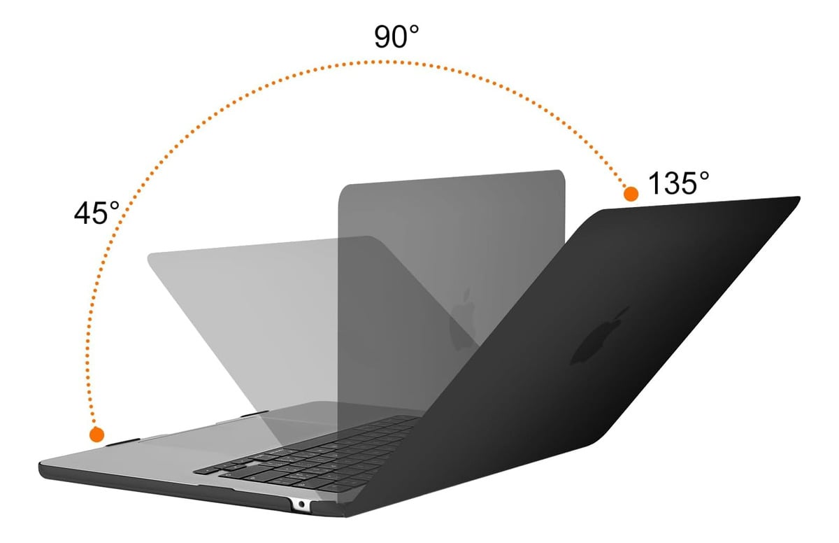 CASE MOSISO PARA MACBOOK AIR 15 M4 A3241 (2025) BLACK + MICA - 2