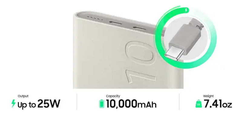 SAMSUNG BATERÍA INALÁMBRICA 25W 10000MAH PARA Z FOLD5 - 2