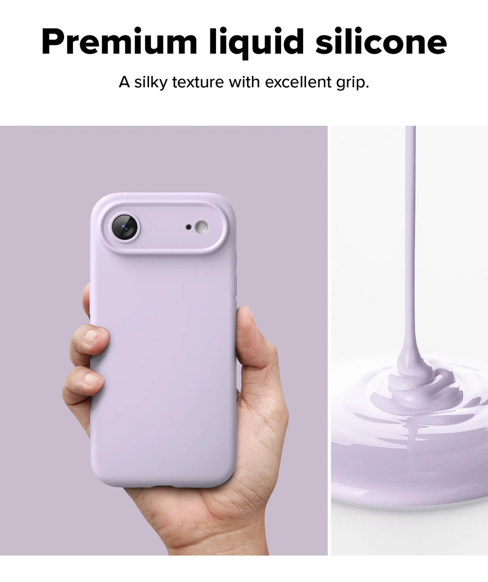 CASE RINGKE SILICONE (MAG) PARA IPHONE 17 AIR 6.5 PURPLE - 3