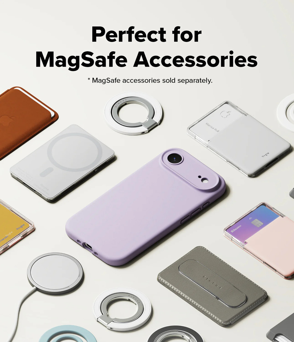 CASE RINGKE SILICONE (MAG) PARA IPHONE 17 AIR 6.5 PURPLE - 4