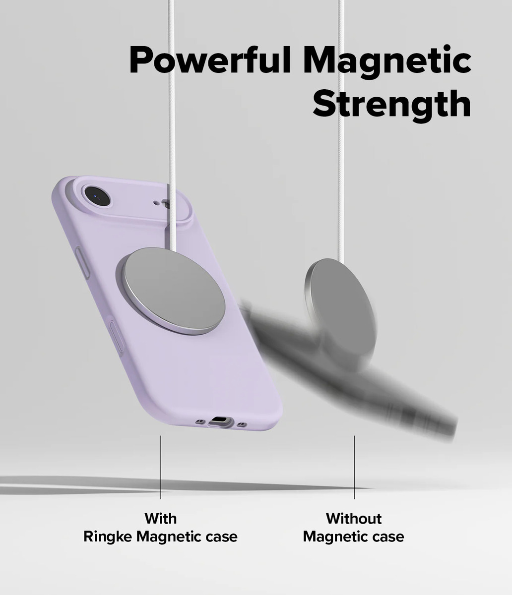 CASE RINGKE SILICONE (MAG) PARA IPHONE 17 AIR 6.5 PURPLE - 6