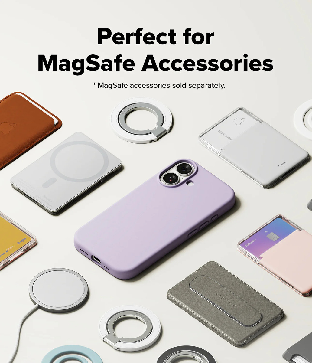 CASE RINGKE SILICONE (MAG) PARA IPHONE 17 NORMAL 6.3 PURPLE - 5