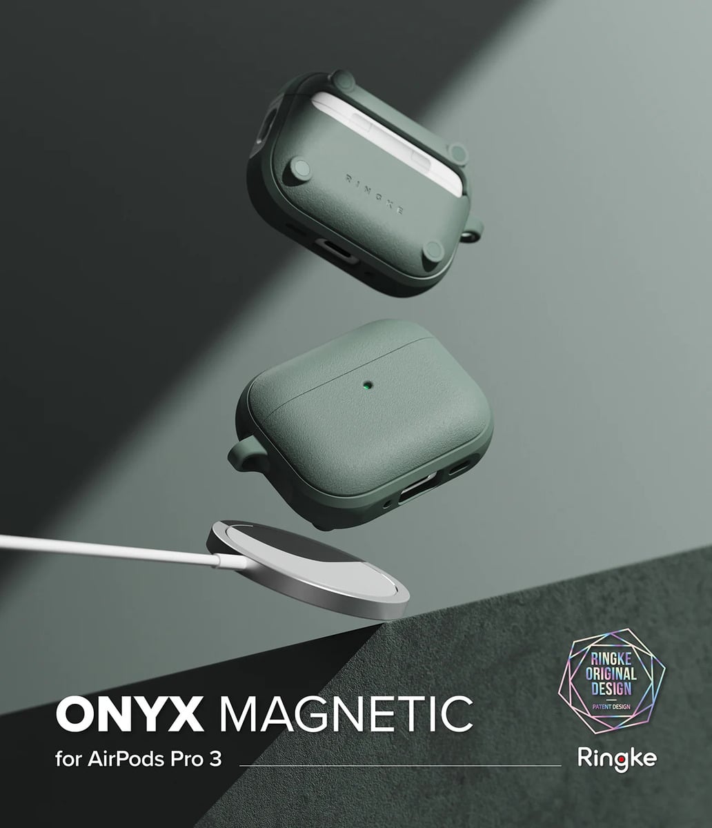 CASE RINGKE ONYX (MAG) PARA AIRPODS PRO 3RA GEN (2025) GREEN - 3
