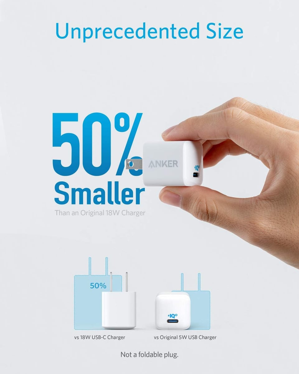 ANKER CARGADOR 20W PARA IPHONE 17 / PRO / MAX / AIR 1-PACK - 3