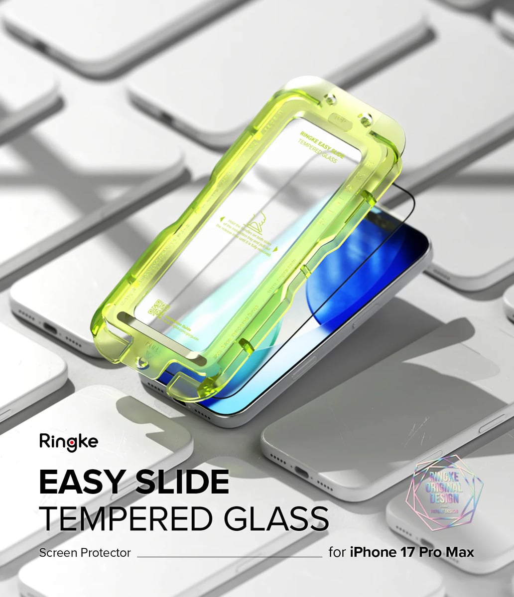 MICA VIDRIO RINGKE EASY SLIDE PARA IPHONE 17 PRO MAX 6.9 2PC - 2