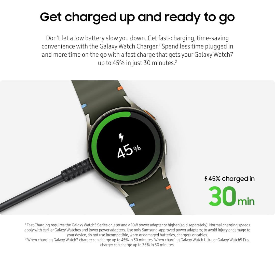 CARGADOR SAMSUNG PARA GALAXY WATCH ULTRA 2025 (FAST CHARGE) - 5