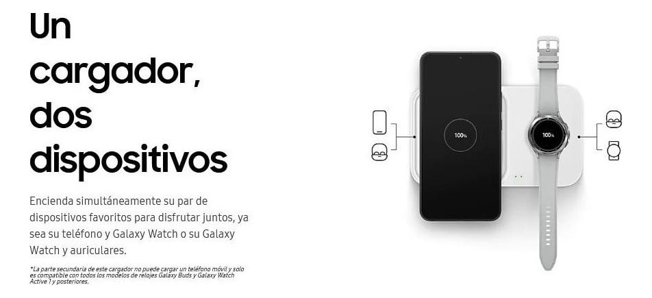 CARGADOR INALÁMBRICO SAMSUNG DUO 15W GALAXY Z FLIP7 FOLD7 - 4