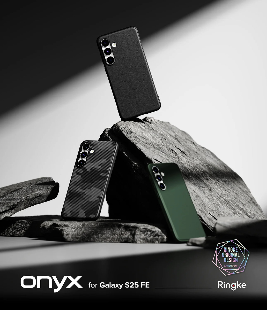 CASE DELGADO RINGKE ONYX PARA GALAXY S25 FE 5G - MATE BLACK - 4