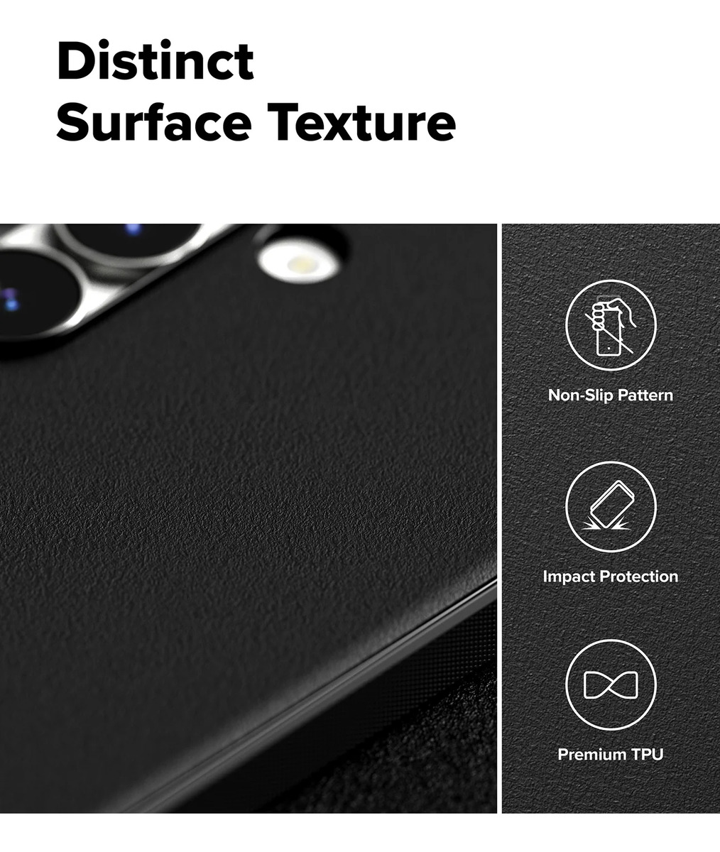 CASE DELGADO RINGKE ONYX PARA GALAXY S25 FE 5G - MATE BLACK - 6