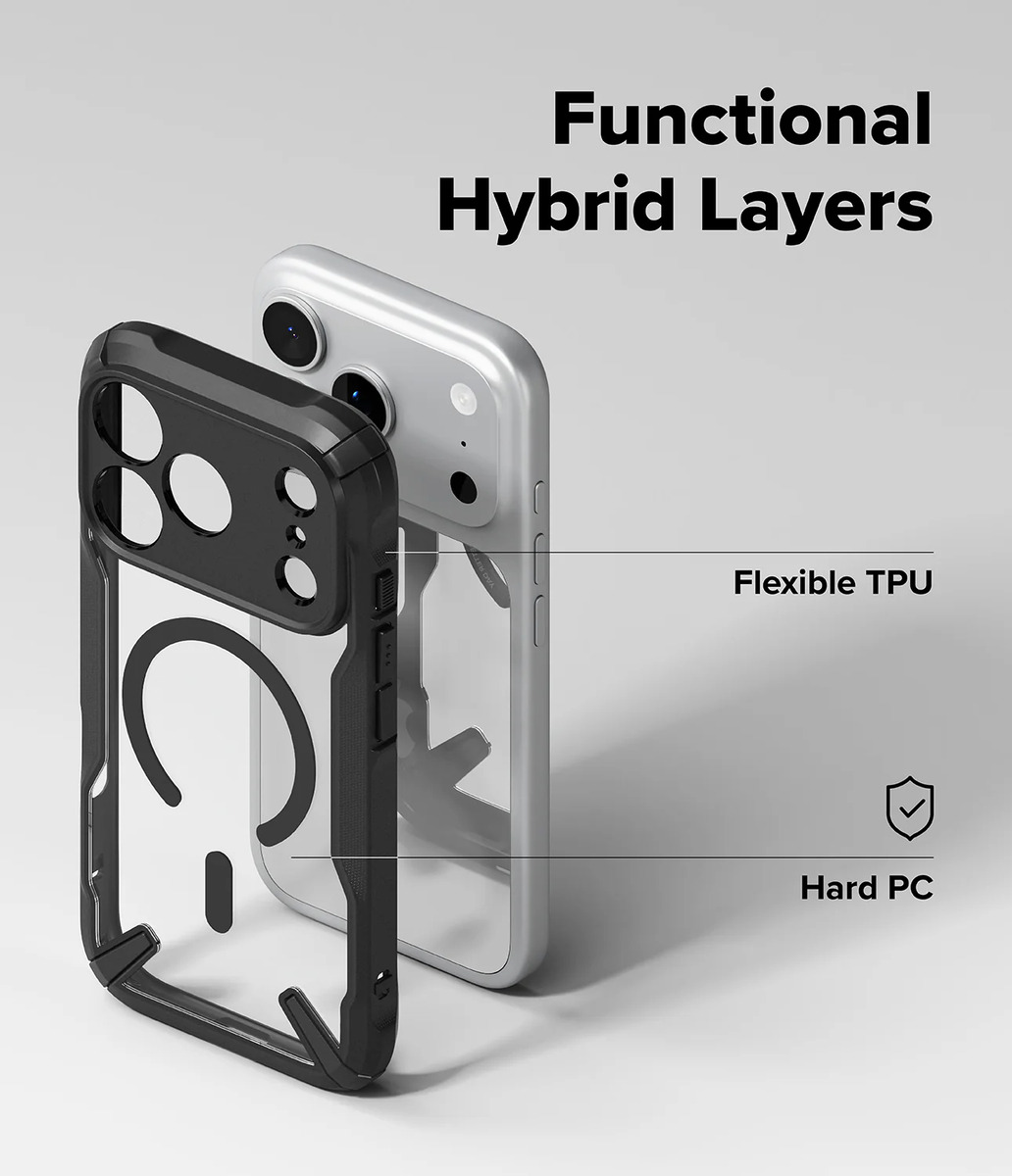 CASE RINGKE FUSION X (MAG) PARA IPHONE 17 PRO MAX 6.9 BLACK - 6