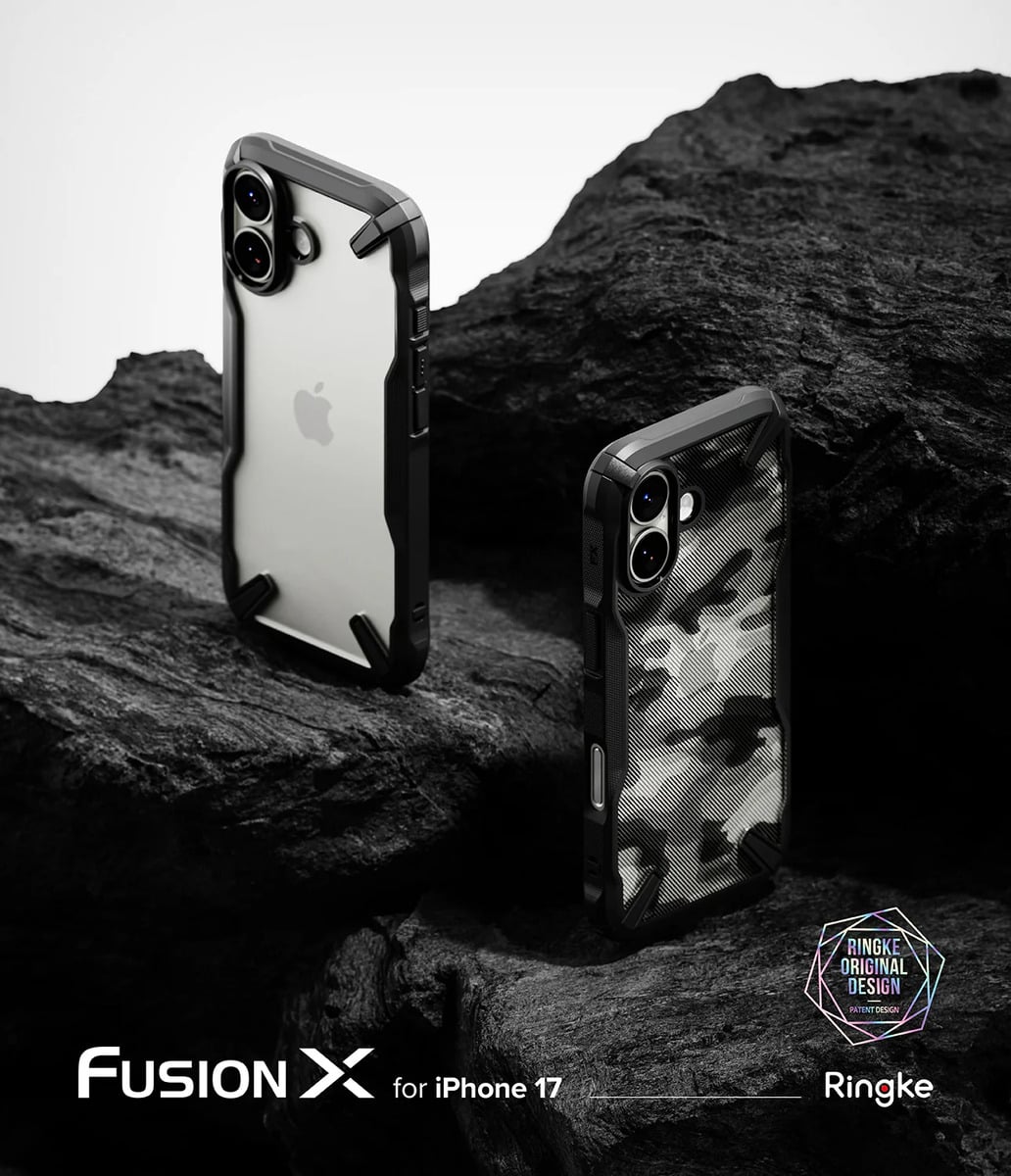 CASE RINGKE FUSION X PARA IPHONE 17 NORMAL 6.3 BLACK NEGRO - 2