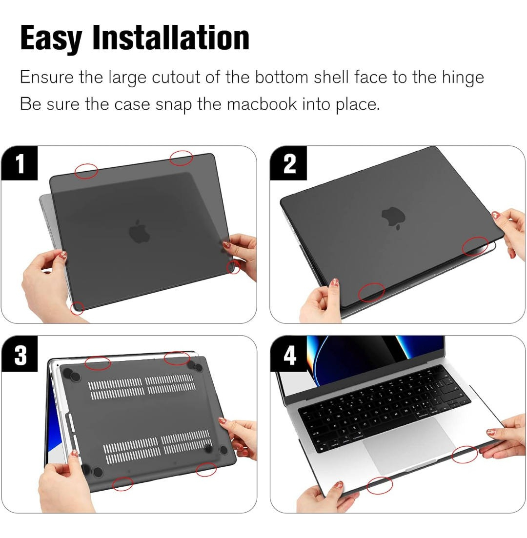 CASE FINTIE SMARTSHELL PARA MACBOOK PRO 14 M5 (2025) A3434 - 6