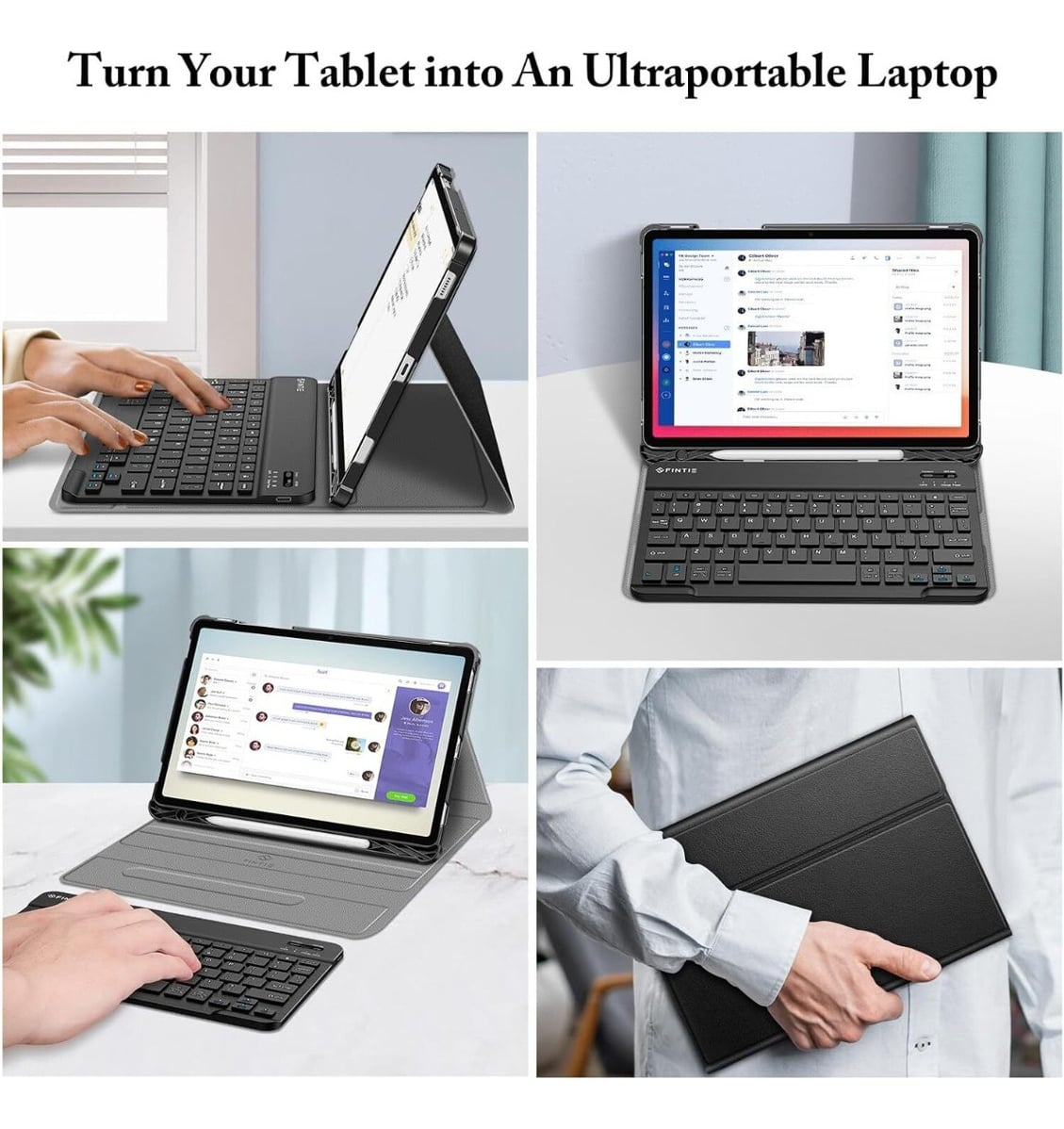 CASE CON TECLADO FINTIE PARA GALAXY TAB S10 LITE 10.9 X400 - 3