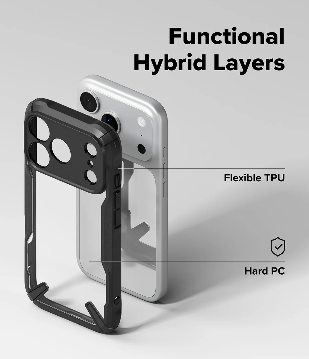 CASE RINGKE FUSION X PARA IPHONE 17 PRO MAX 6.9 BLACK NEGRO - 3