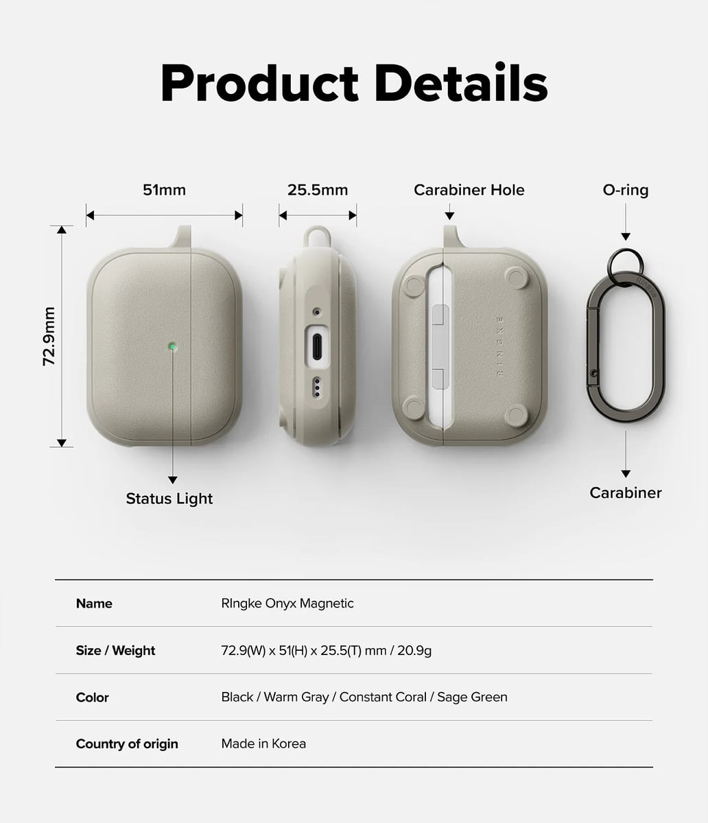 CASE RINGKE ONYX (MAG) PARA AIRPODS PRO 3RA GEN (2025) WARM - 6