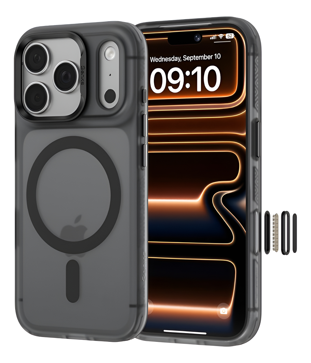 CASE BENKS LUCID ARMOR (MAG) PARA IPHONE 17 PRO 6.3 SMOKE - 1