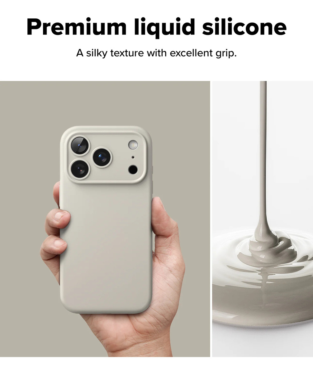 CASE RINGKE SILICONE (MAG) PARA IPHONE 17 PRO MAX 6.9 STONE - 4