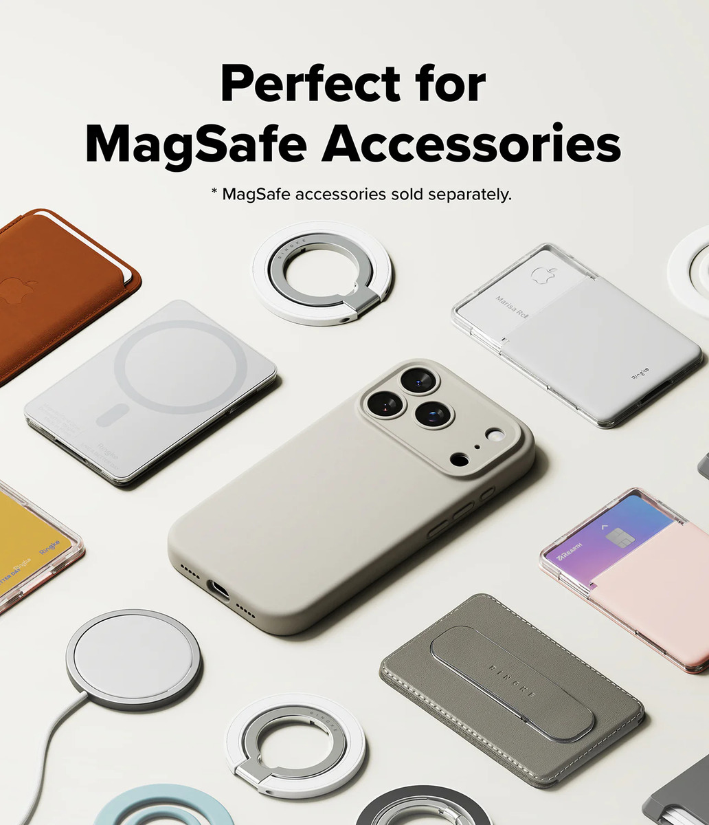 CASE RINGKE SILICONE (MAG) PARA IPHONE 17 PRO MAX 6.9 STONE - 5