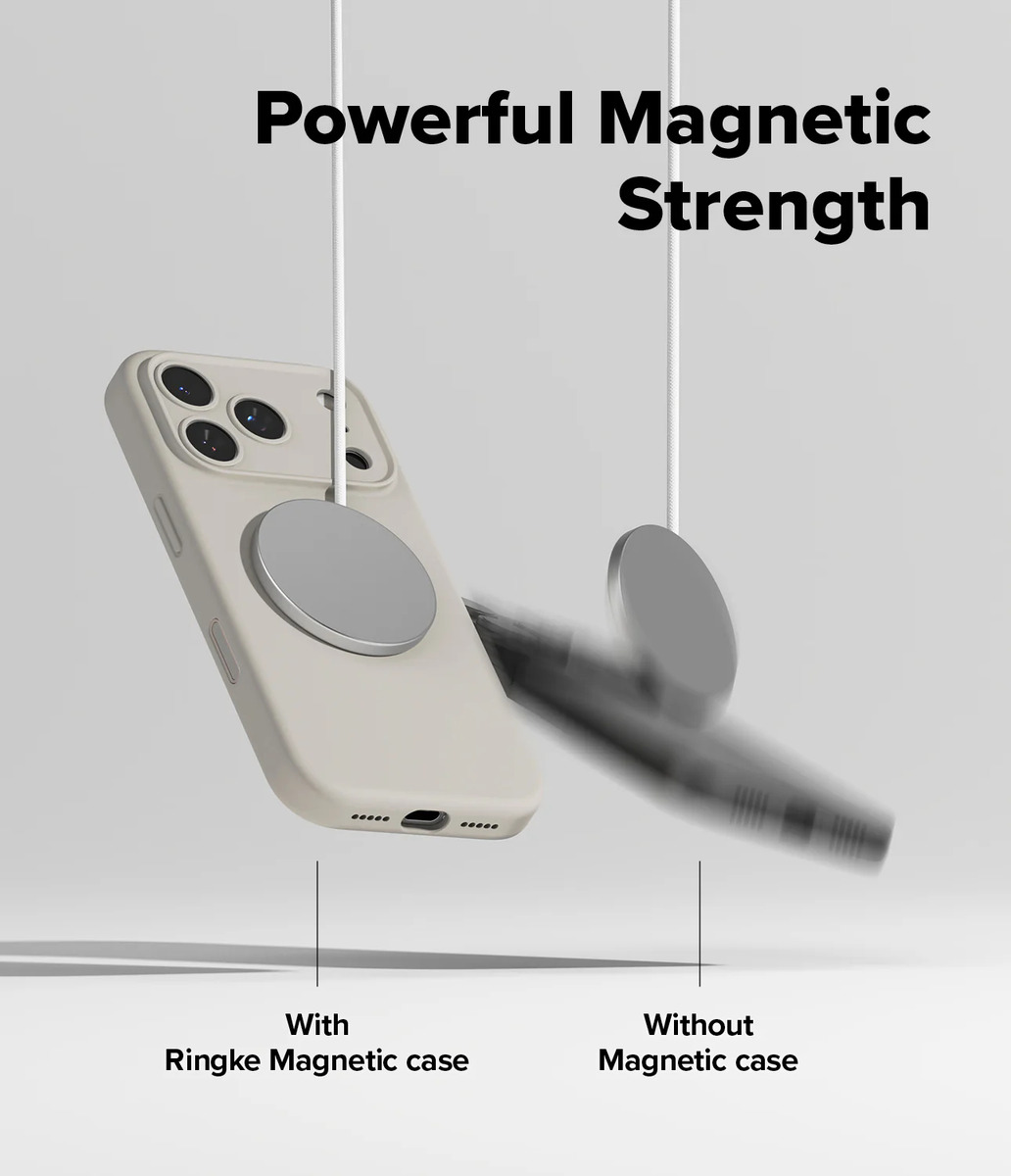 CASE RINGKE SILICONE (MAG) PARA IPHONE 17 PRO MAX 6.9 STONE - 6