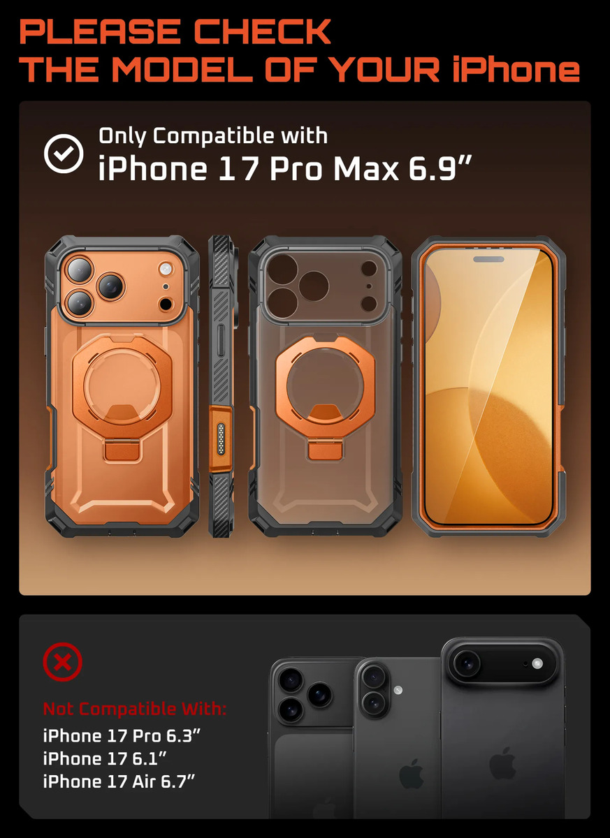 CASE SUPCASE UB GRIP PRO 360° (MAG) IPHONE 17 PRO MAX 6.9 CR - 2