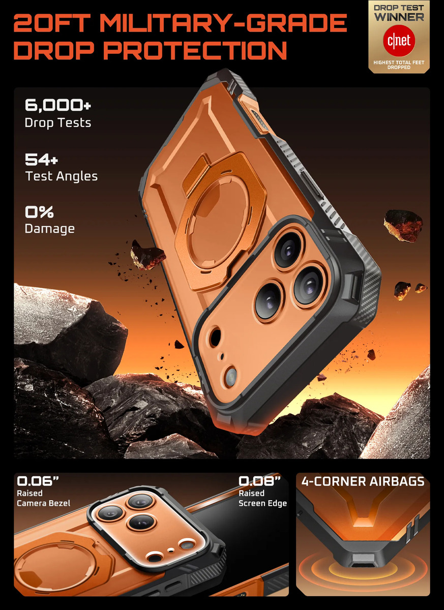 CASE SUPCASE UB GRIP PRO 360° (MAG) IPHONE 17 PRO MAX 6.9 CR - 3