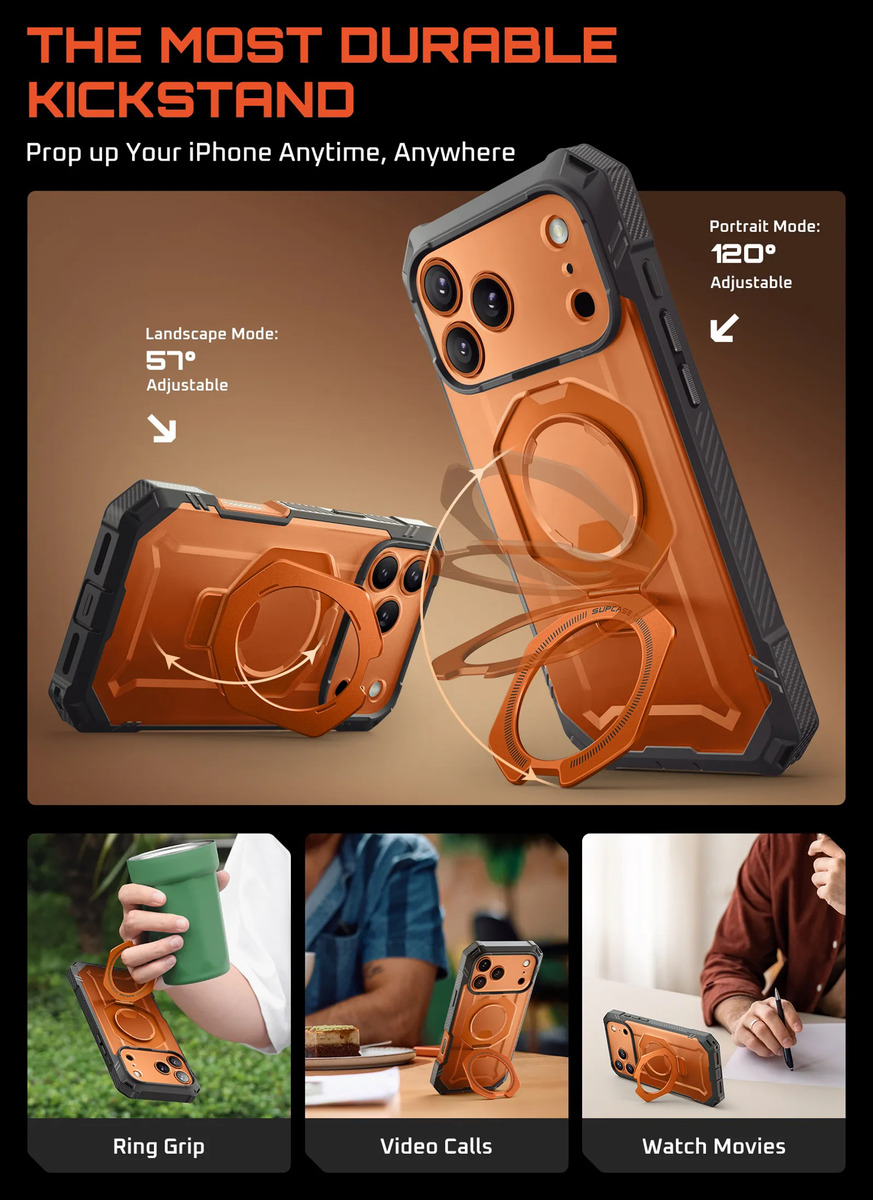 CASE SUPCASE UB GRIP PRO 360° (MAG) IPHONE 17 PRO MAX 6.9 CR - 4