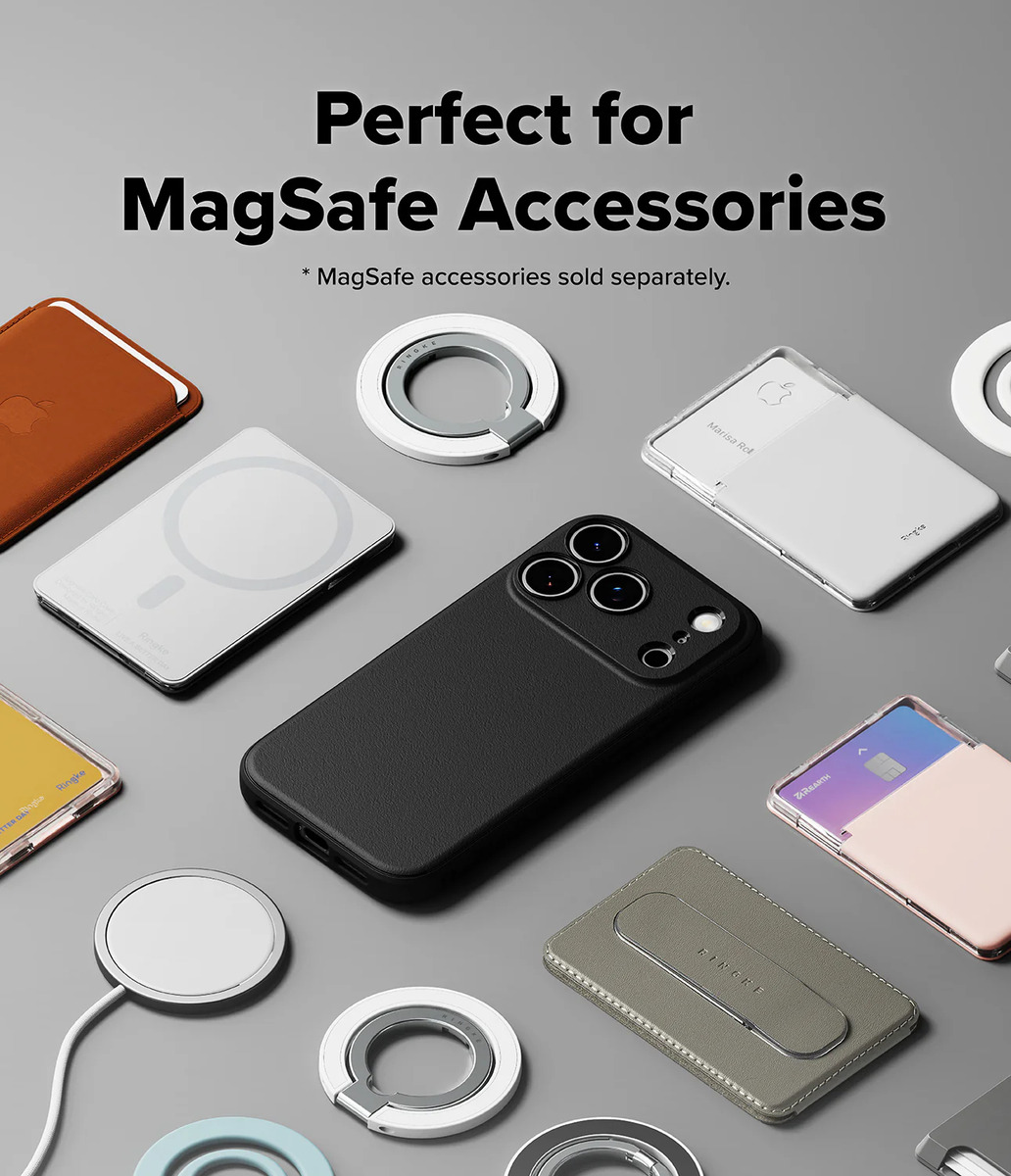 CASE DELGADO RINGKE ONYX (MAG) PARA IPHONE 17 PRO 6.3 NEGRO - 3