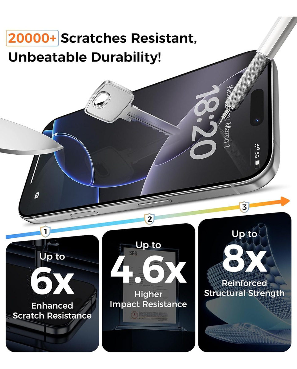 MICA D VIDRIO MATE BENKS JOYTOUCH PARA IPHONE 17 PRO MAX 6.9 - 6