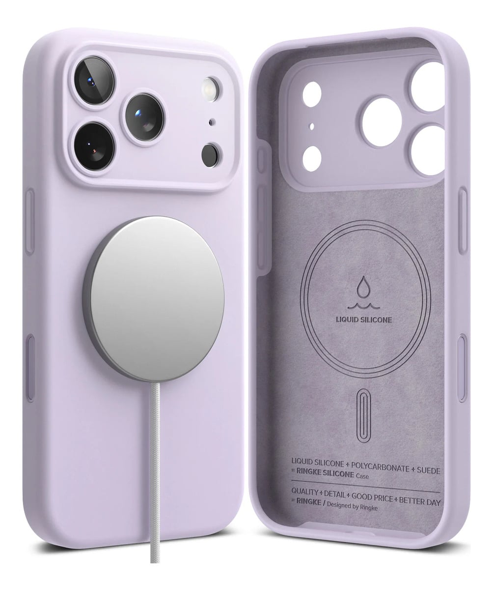 CASE RINGKE SILICONE (MAG) PARA IPHONE 17 PRO MAX 6.9 PURPLE - 1