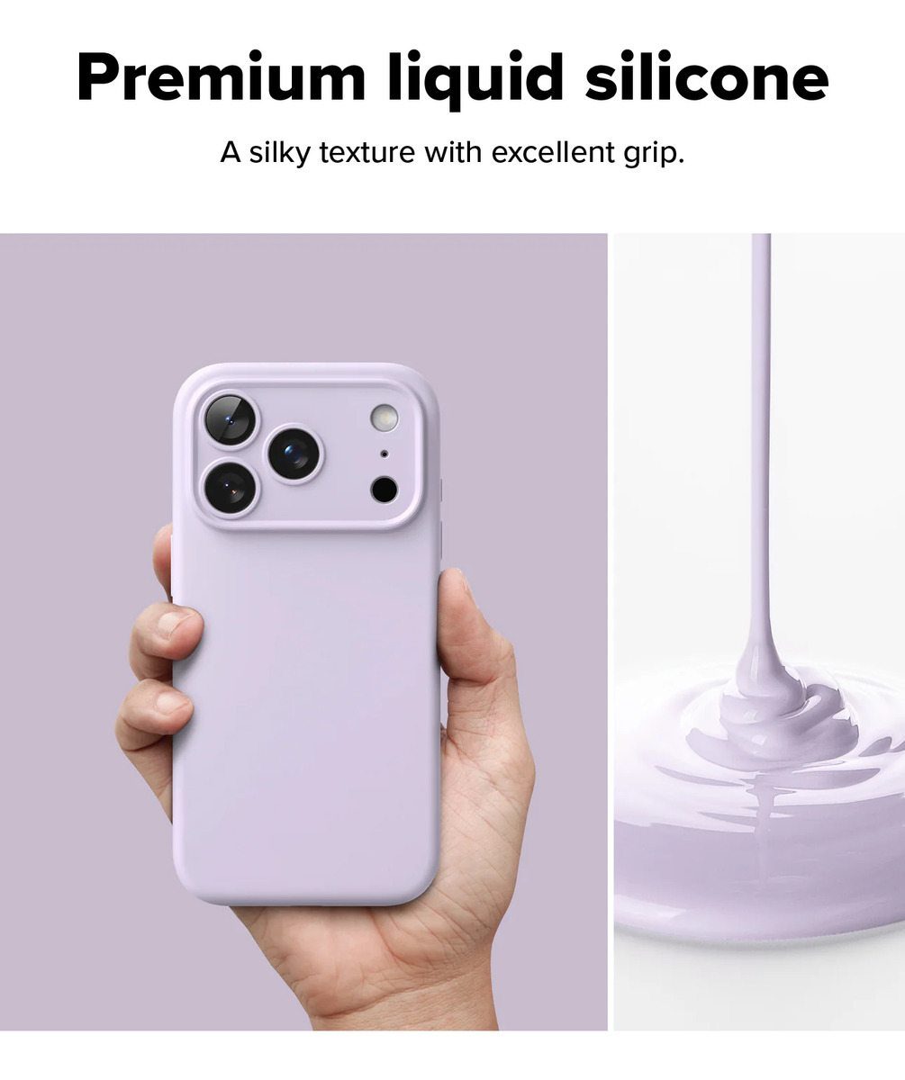 CASE RINGKE SILICONE (MAG) PARA IPHONE 17 PRO MAX 6.9 PURPLE - 4