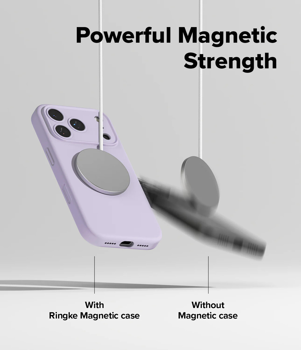 CASE RINGKE SILICONE (MAG) PARA IPHONE 17 PRO MAX 6.9 PURPLE - 6