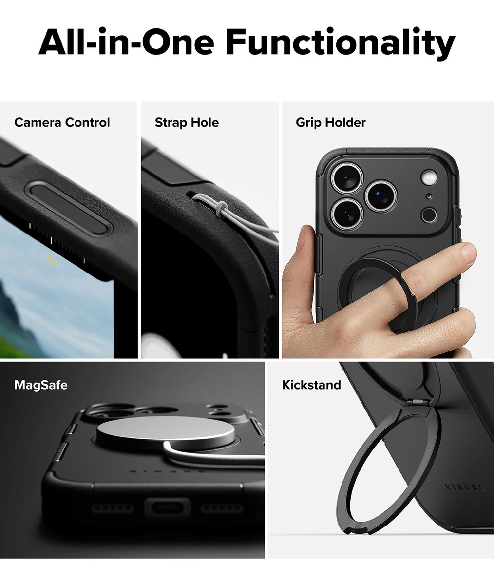 CASE RINGKE ALLES (MAG) PARA IPHONE 17 PRO MAX 6.9 BLACK - 3