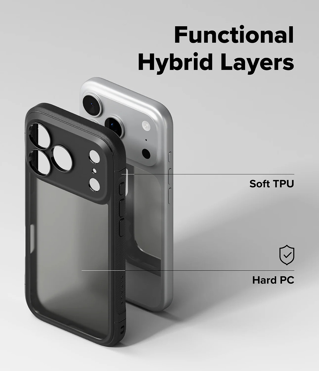 CASE RINGKE FUSION BOLD PARA IPHONE 17 PRO MAX 6.9 SMOKE - 3