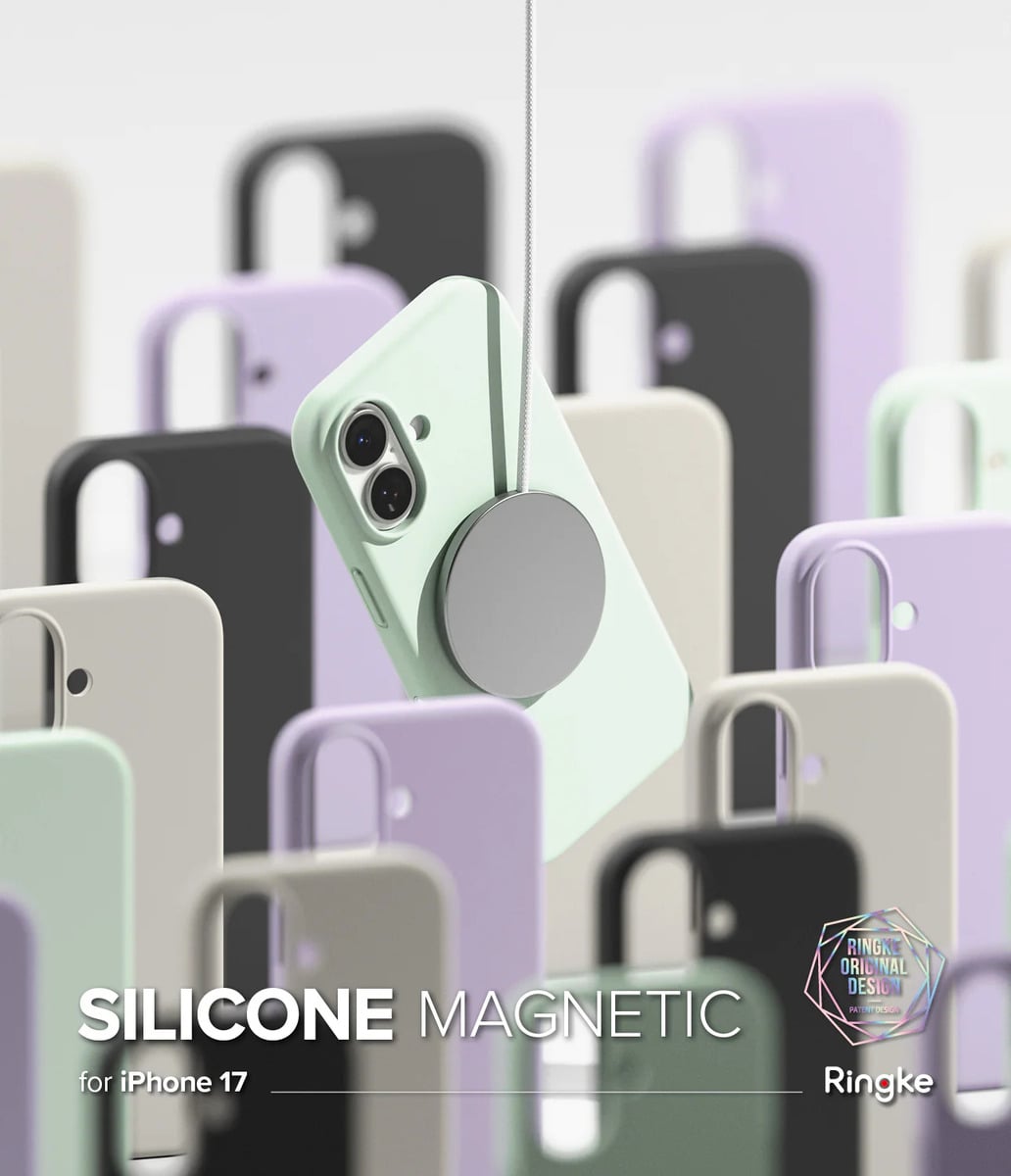 CASE RINGKE SILICONE (MAG) PARA IPHONE 17 NORMAL 6.3 STONE - 2