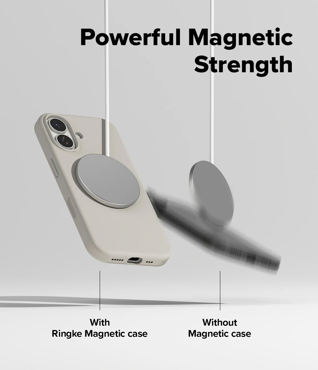 CASE RINGKE SILICONE (MAG) PARA IPHONE 17 NORMAL 6.3 STONE - 6
