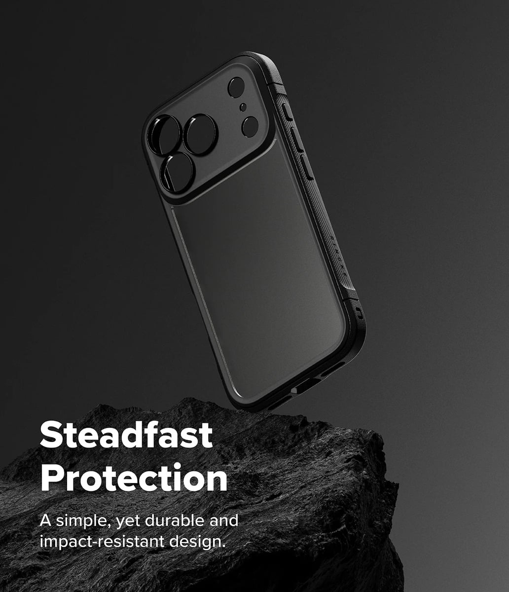 CASE RINGKE FUSION BOLD PARA IPHONE 17 PRO 6.3 MATTE SMOKE - 3