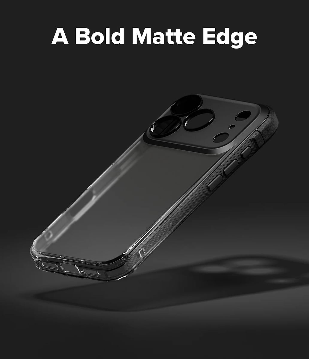 CASE RINGKE FUSION BOLD PARA IPHONE 17 PRO 6.3 MATTE SMOKE - 4